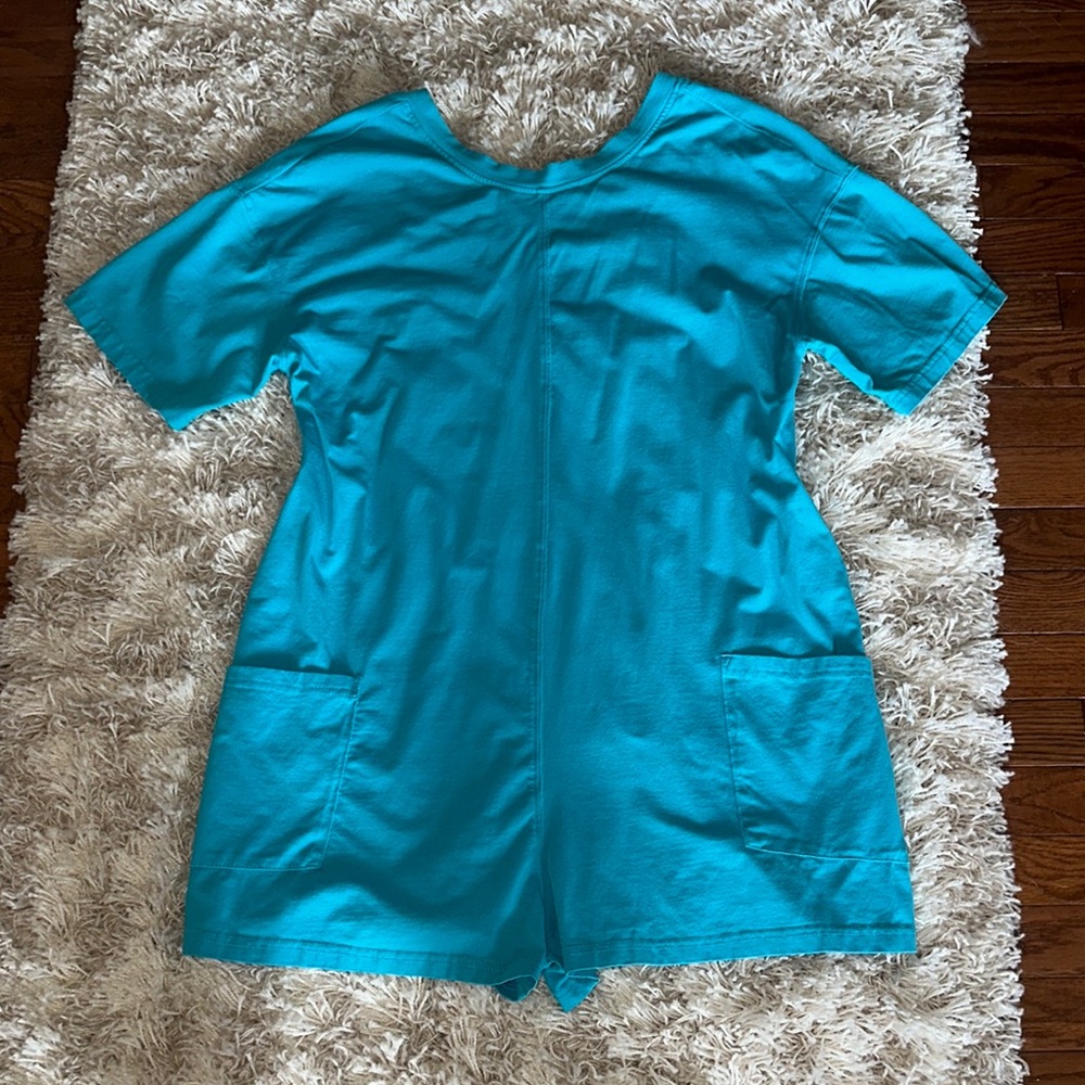 Vibrant Blue Short Sleeve Romper